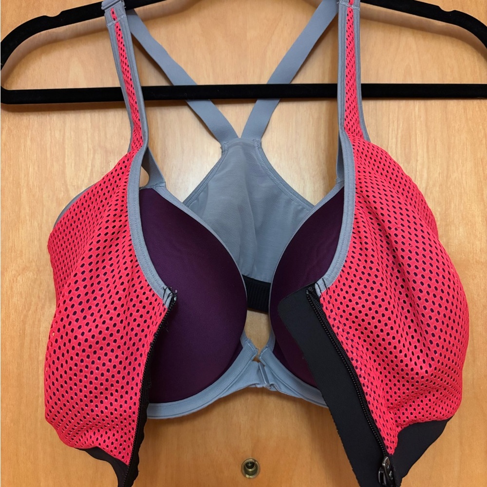 Women's Sport Bra in Red and Purple